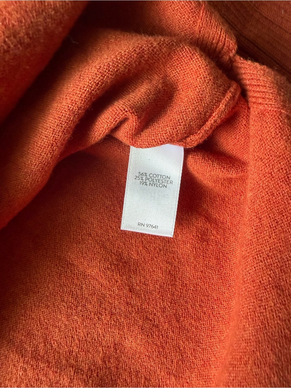 J.Jill Burnt Orange V-Neck Lightweight Knit Sweater Women’s Small Long Sleeve - Picture 7 of 8